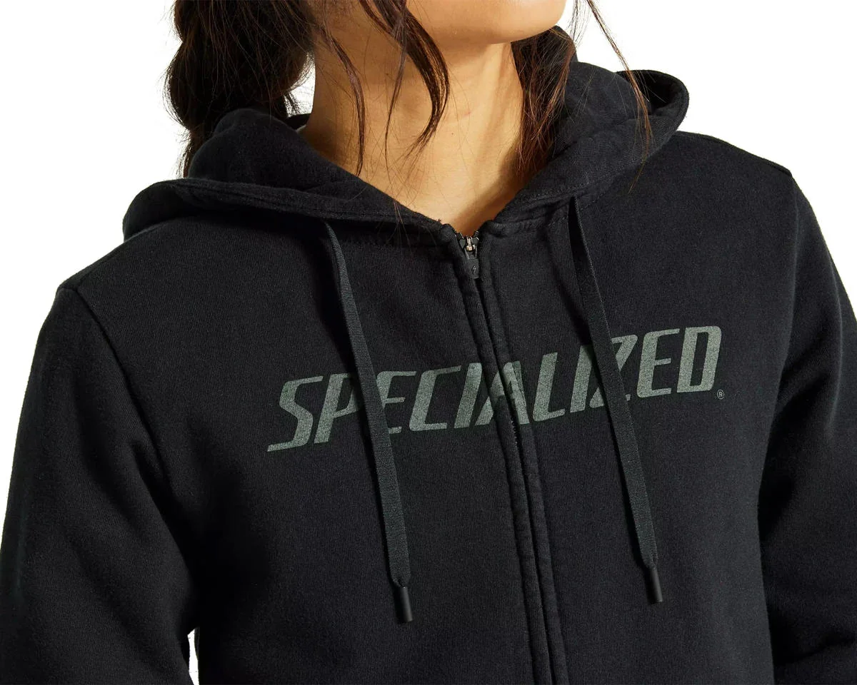 Specialized Women's Legacy Wordmark Zip-Up Hoodie (Black) (XS) - view 4